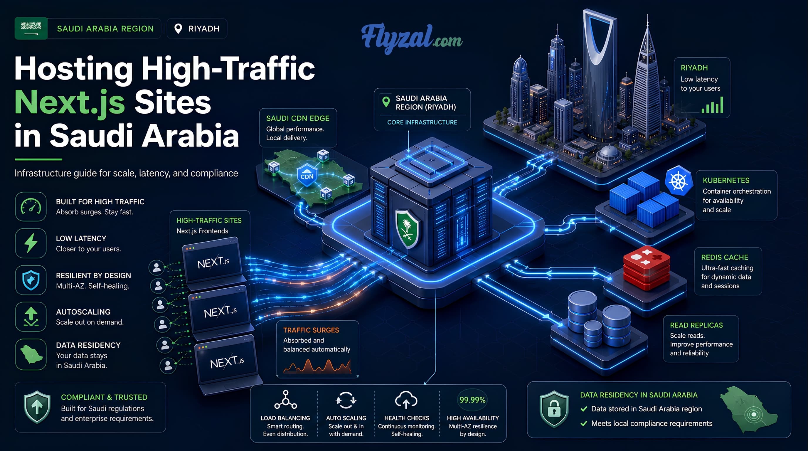 Hosting High-Traffic Next.js Sites in Saudi Arabia: Infrastructure Guide